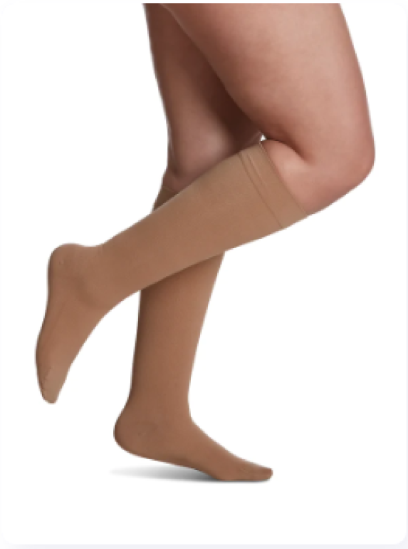 Women's Essential Cotton Calf Compression Stockings