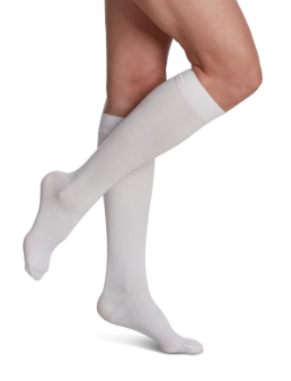 Women's Essential Cotton Calf Compression Stockings