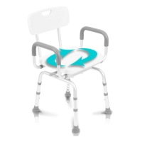 Vive Swivel Shower Chair Swivel Shower Chair with Arms and Back thumbnail