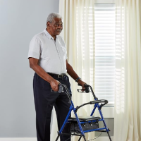 Rollator With Fold Up And Removable Back Support And Padded Seat thumbnail