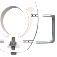 Raised Toilet Seat w/ Lock & Padded Removable Arms thumbnail