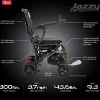 Jazzy Carbon Elite Power Wheelchair thumbnail