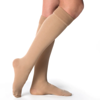 Women's Essential Cotton Calf with Grip-Top Compression Stockings Nude thumbnail