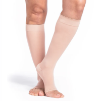 Women's Style Sheer Calf Open-Toe 15-20mmHg Compression Stockings thumbnail