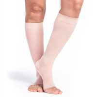 Women's Style Sheer Calf Open-Toe 15-20mmHg Compression Stockings thumbnail