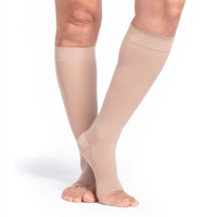 Women's Style Sheer Calf Open-Toe 15-20mmHg Compression Stockings thumbnail