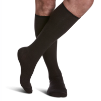 Men's All-Season Merino Wool Calf Compression Stockings Brown thumbnail