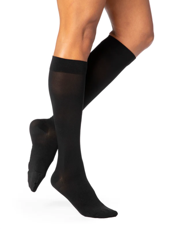 Women's Essential Opaque Calf Compression Stockings