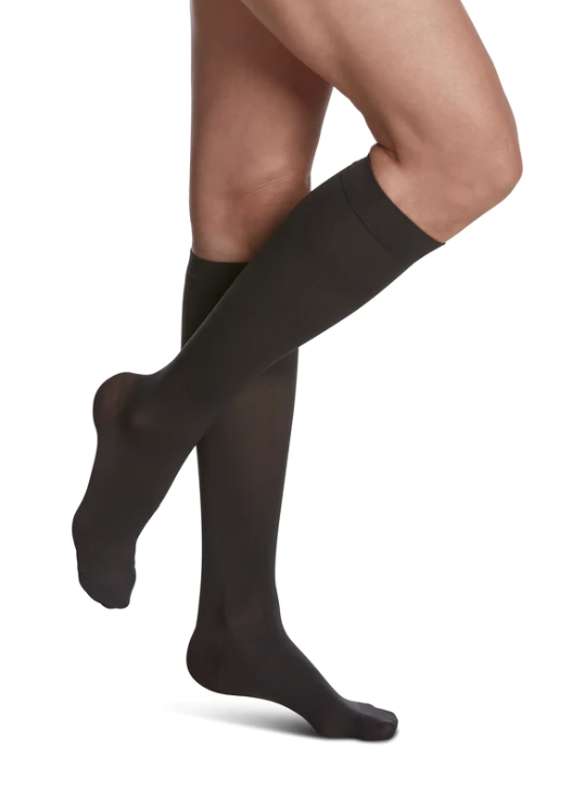 Women's Style Soft Opaque Calf 15-20mmHg Compression Stockings